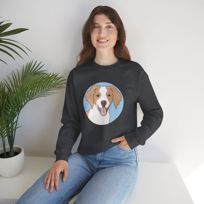 Brittany Spaniel | Crewneck Sweatshirt - Detezi Designs-16566687012348144419