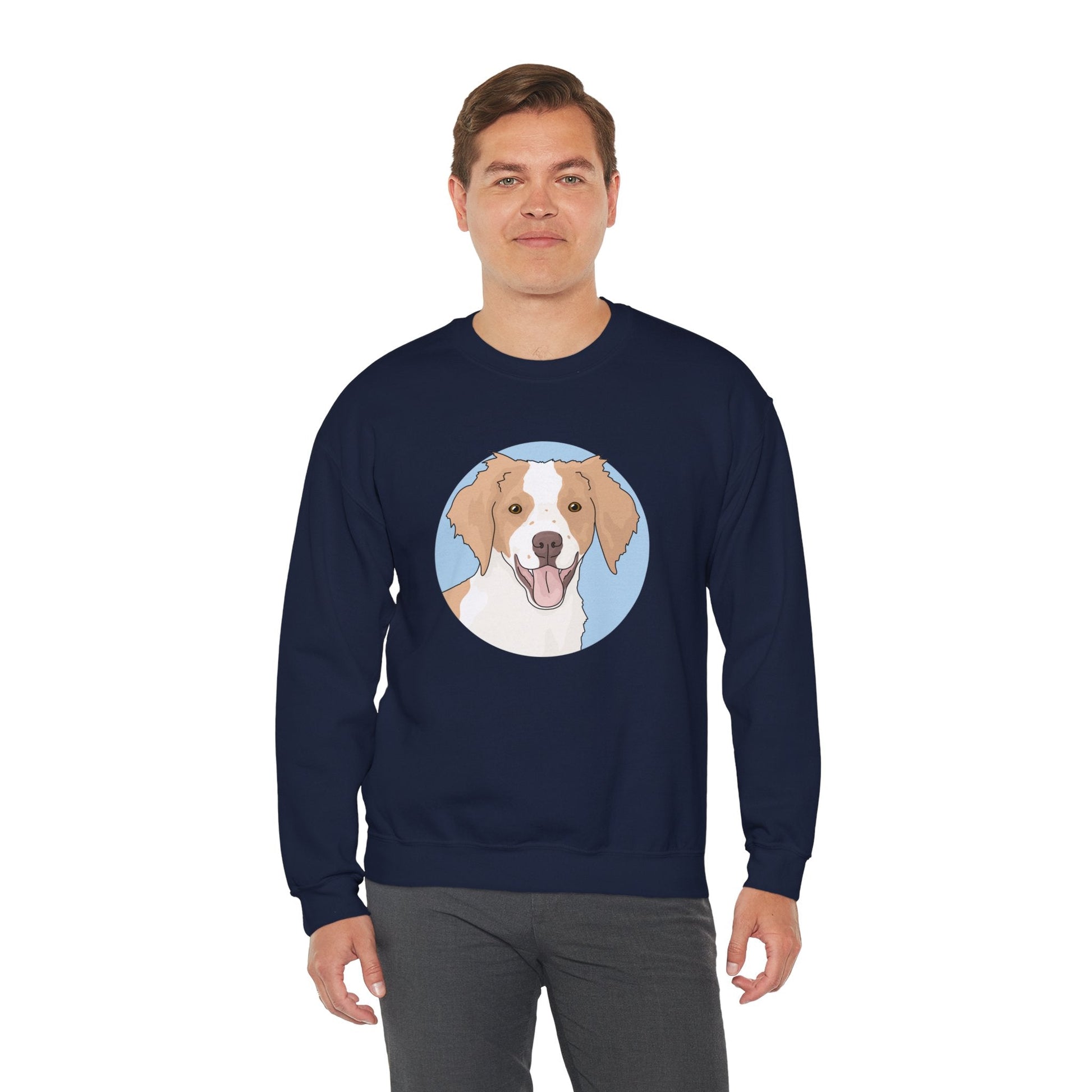 Brittany Spaniel | Crewneck Sweatshirt - Detezi Designs-16566687012348144419