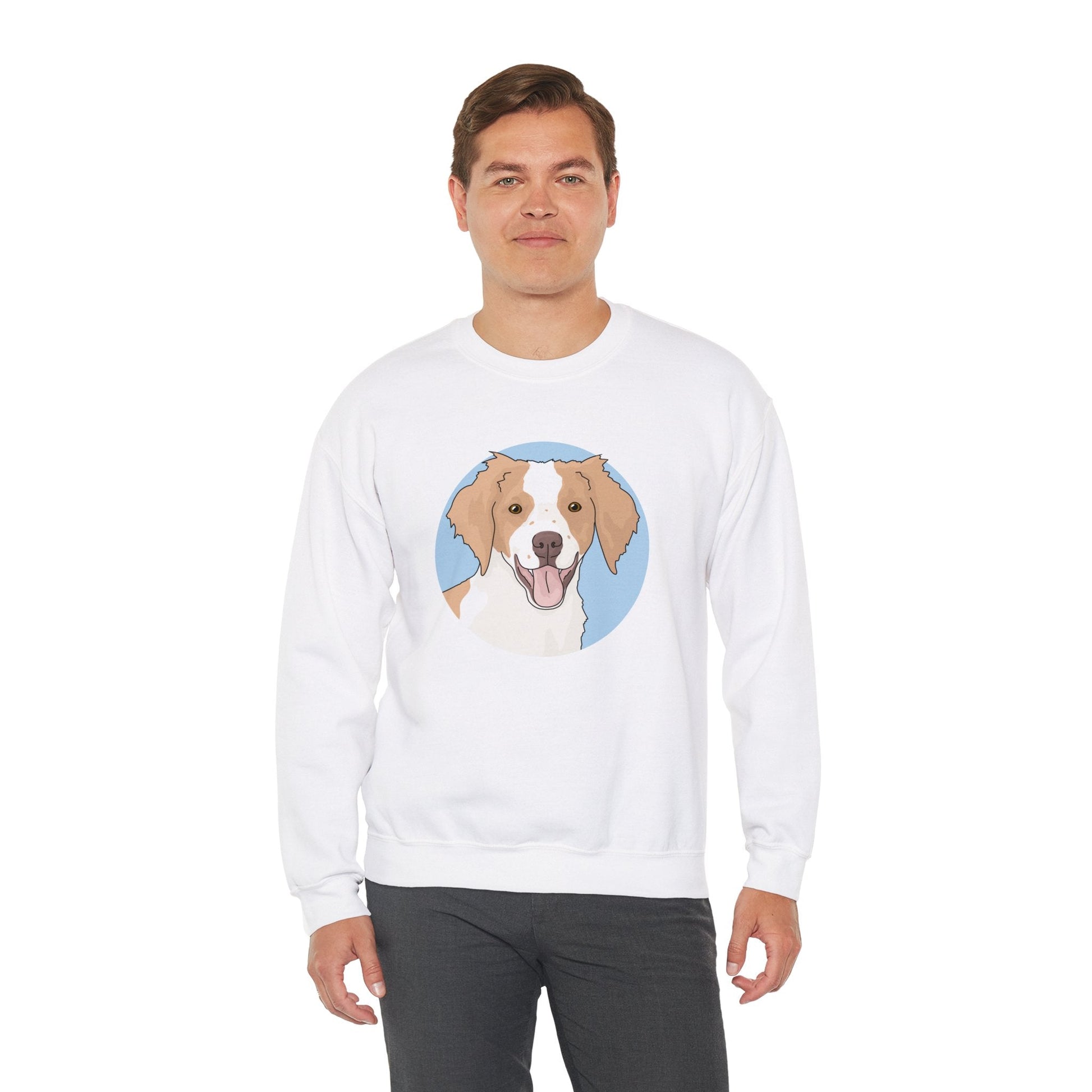 Brittany Spaniel | Crewneck Sweatshirt - Detezi Designs-16566687012348144419