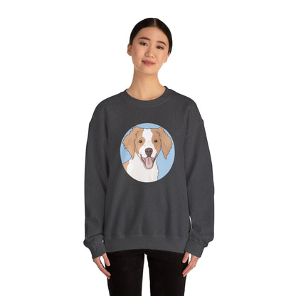 Brittany Spaniel | Crewneck Sweatshirt - Detezi Designs-16566687012348144419