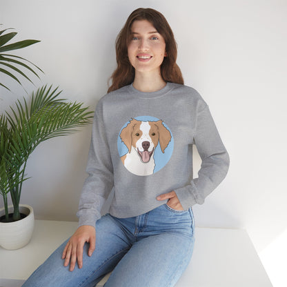 Brittany Spaniel | Crewneck Sweatshirt - Detezi Designs-16566687012348144419