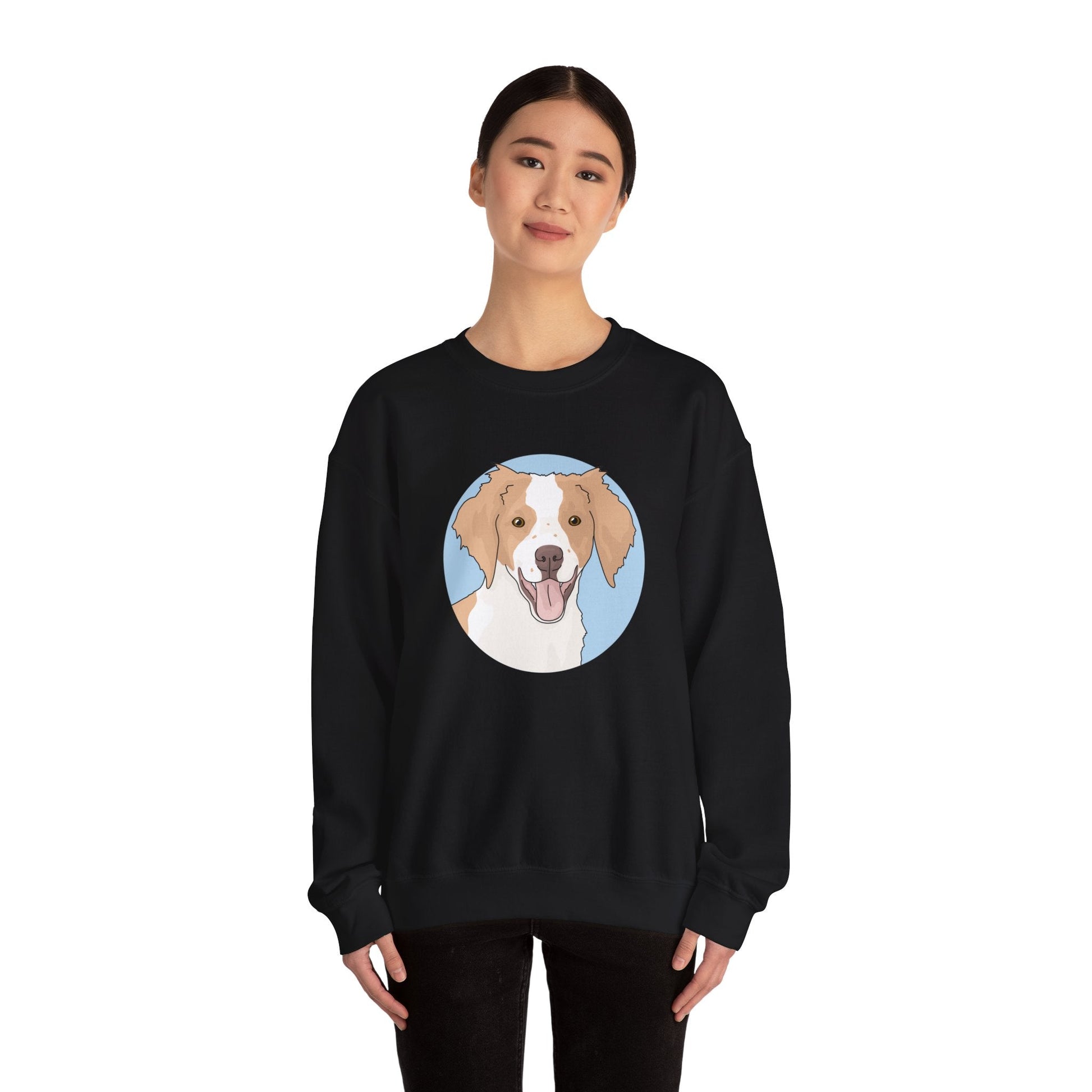 Brittany Spaniel | Crewneck Sweatshirt - Detezi Designs-16566687012348144419