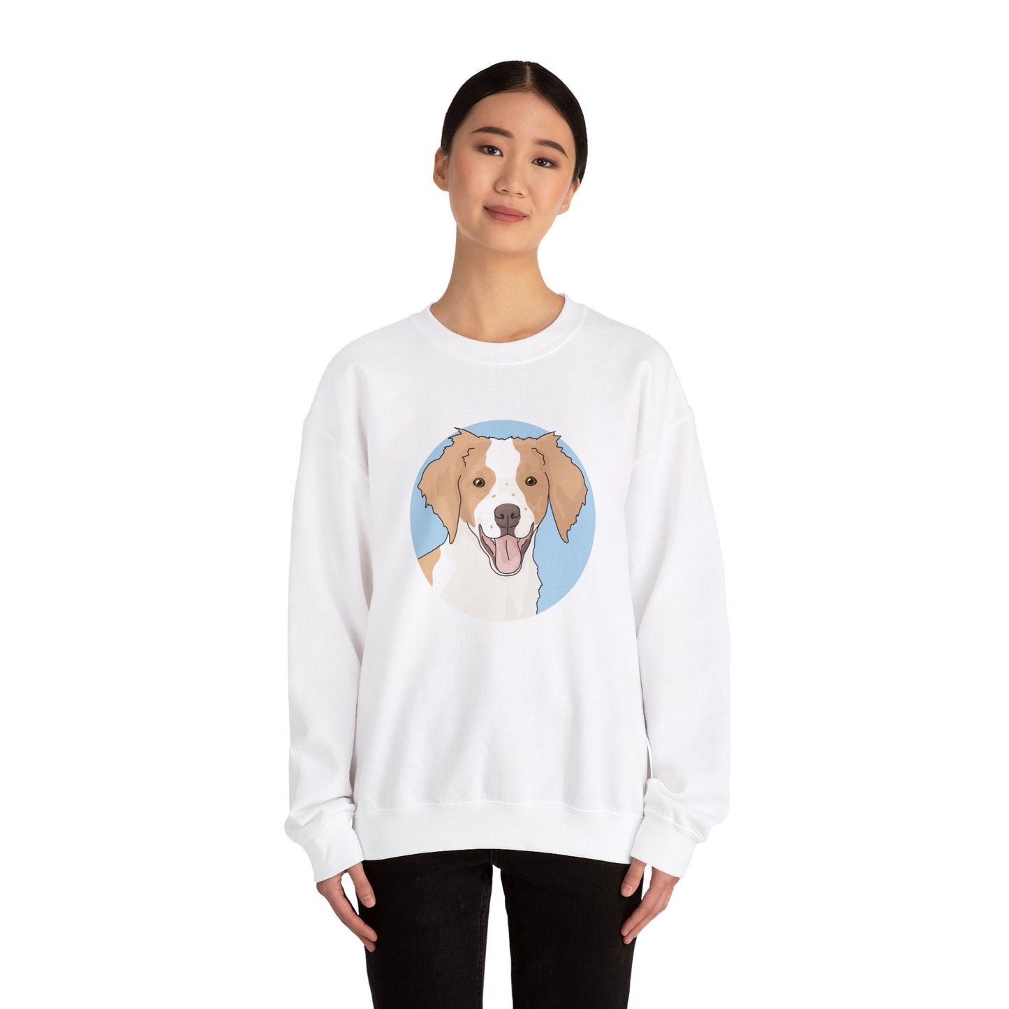 Brittany Spaniel | Crewneck Sweatshirt - Detezi Designs-16566687012348144419