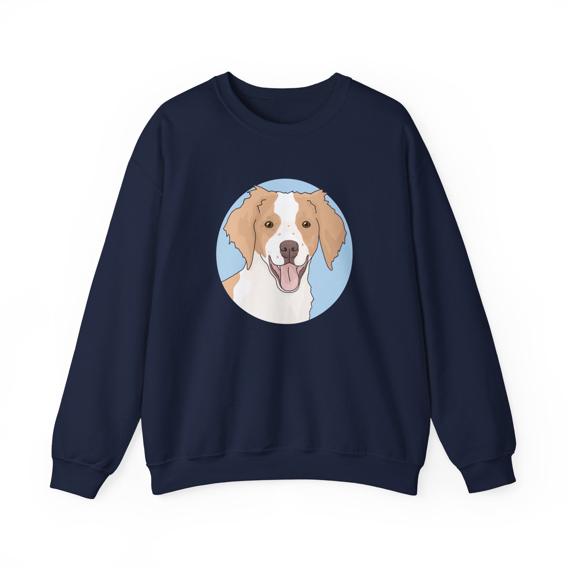 Brittany Spaniel | Crewneck Sweatshirt - Detezi Designs-26316100953036478595