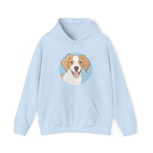 Brittany Spaniel | Hooded Sweatshirt - Detezi Designs-12591535504814104886