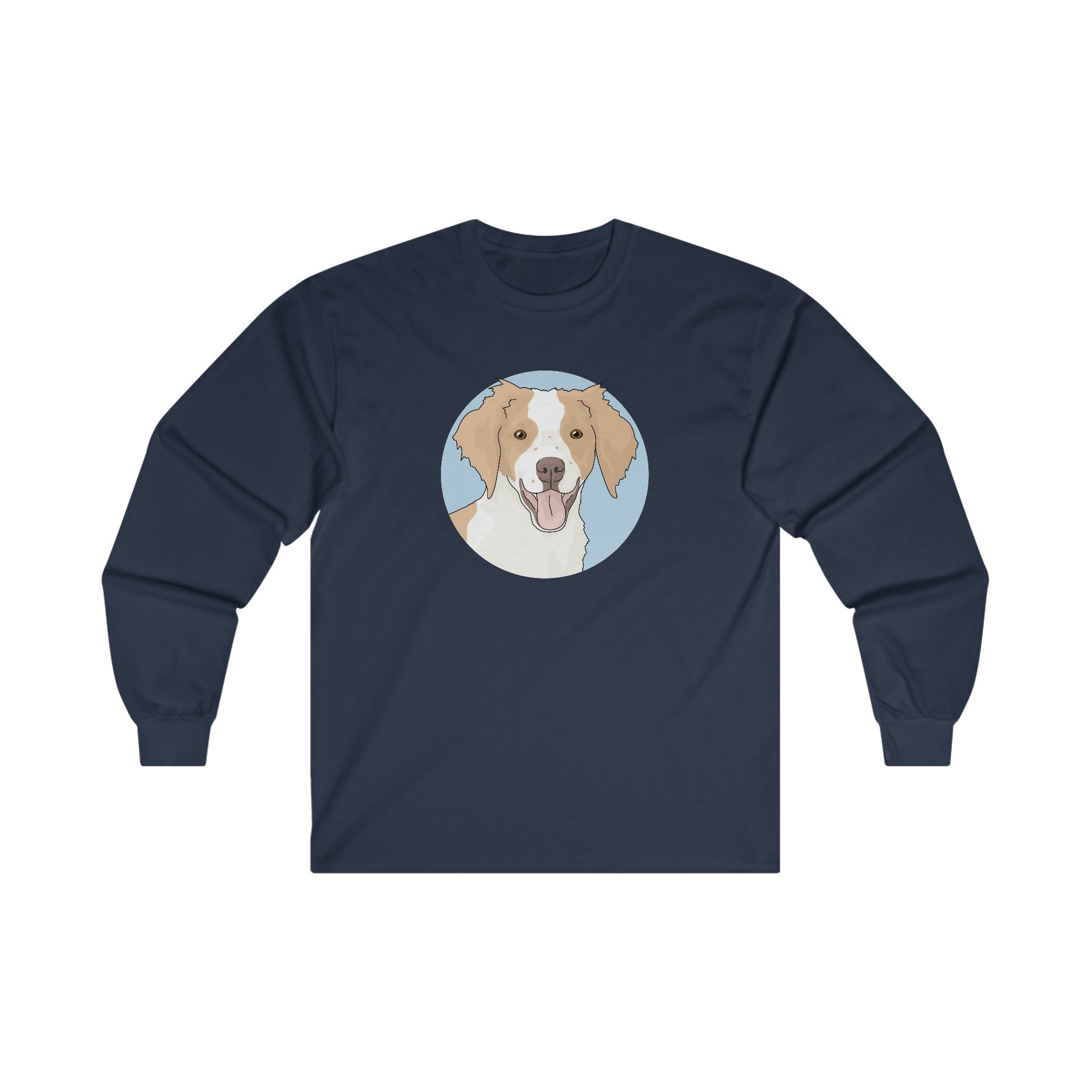 Brittany Spaniel | Long Sleeve Tee - Detezi Designs-17914366168558709771