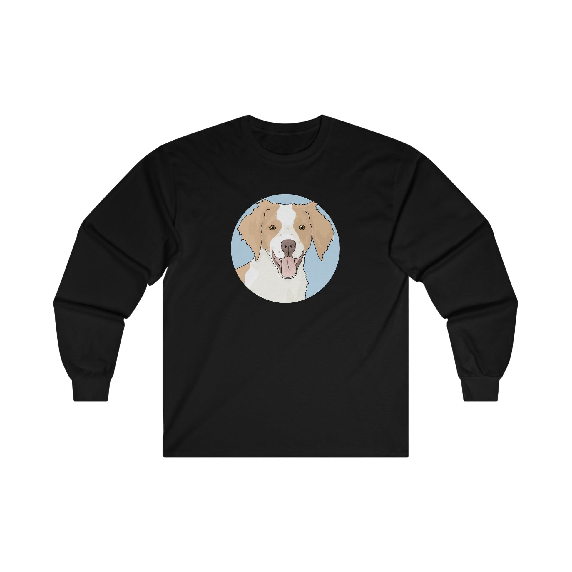 Brittany Spaniel | Long Sleeve Tee - Detezi Designs-28487714178080171556