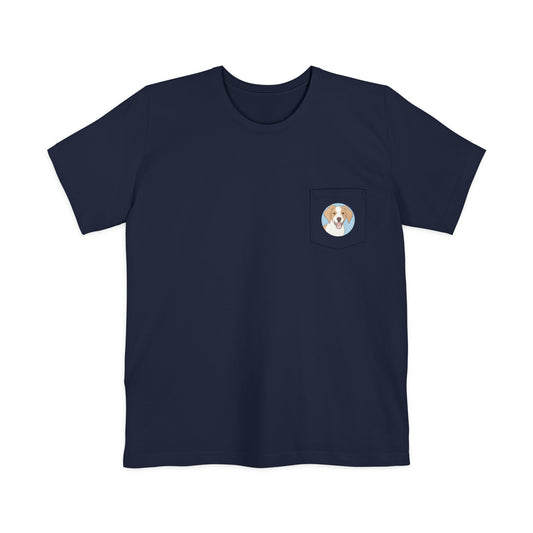 Brittany Spaniel | Pocket T-shirt - Detezi Designs-21986477352823157989