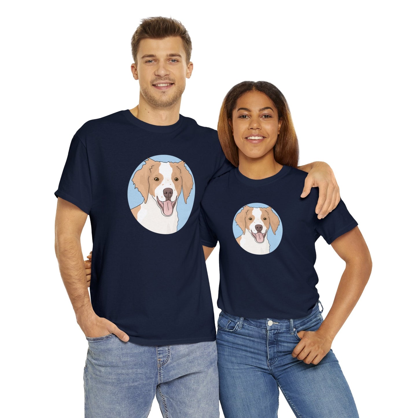 Brittany Spaniel | T-shirt - Detezi Designs-20615060256936041601