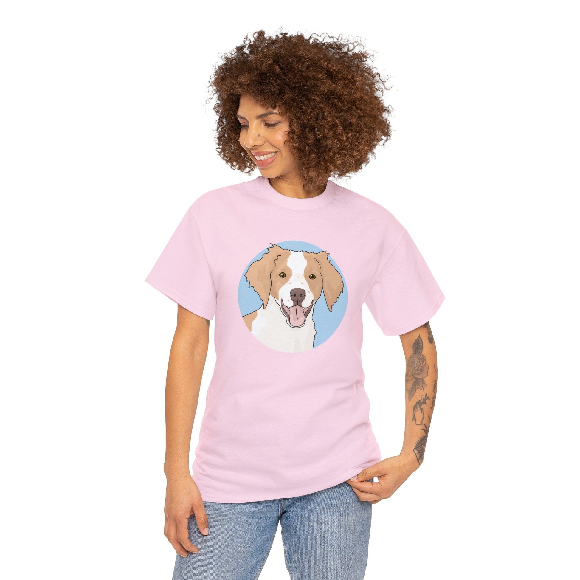 Brittany Spaniel | T-shirt - Detezi Designs-20615060256936041601