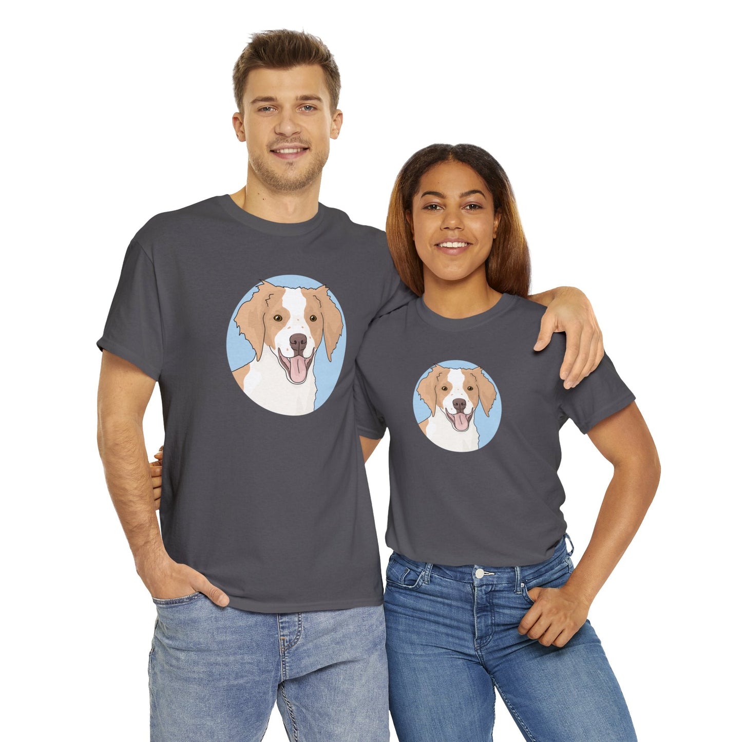 Brittany Spaniel | T-shirt - Detezi Designs-20615060256936041601