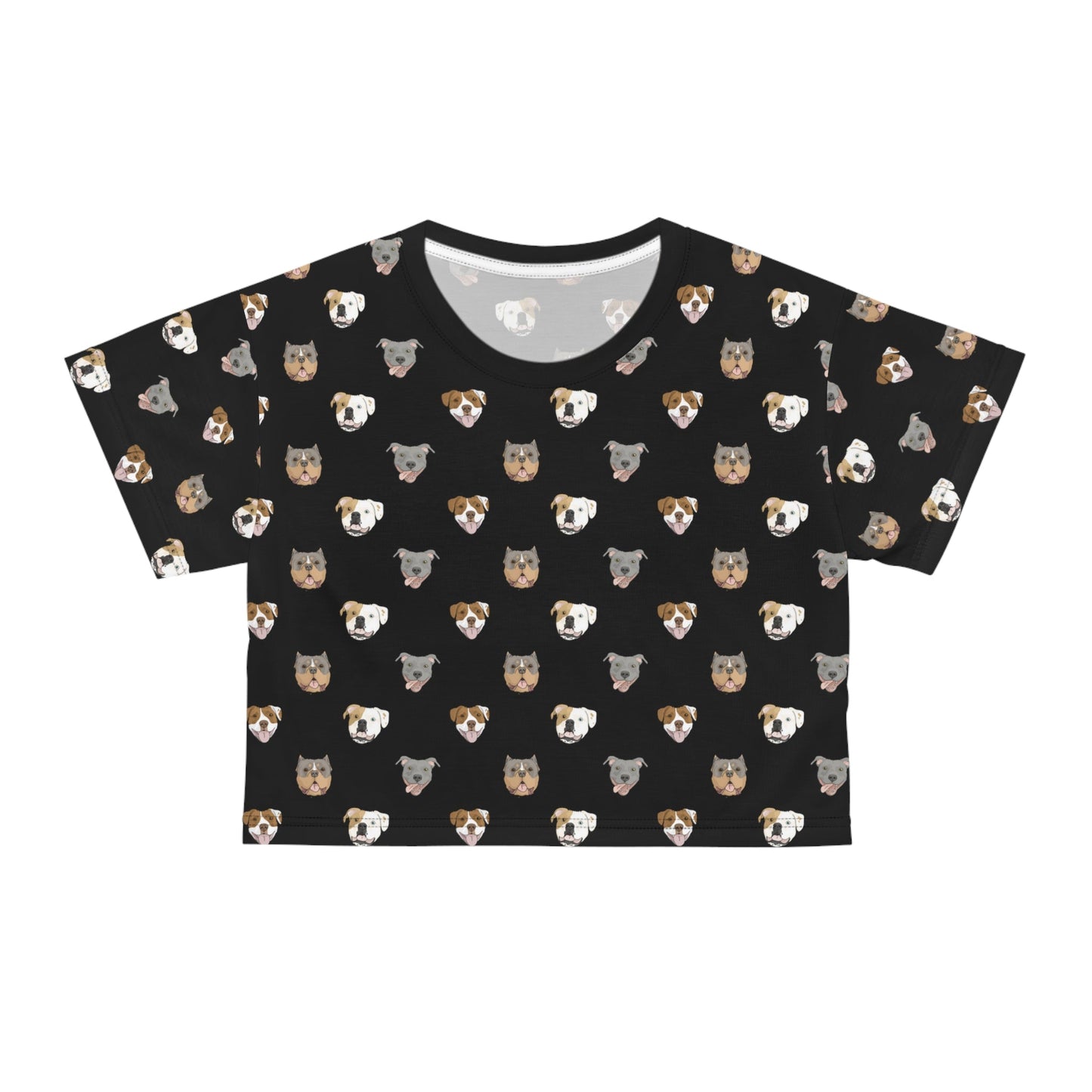 Bully Breed Faces | Crop Tee - Detezi Designs-GR001