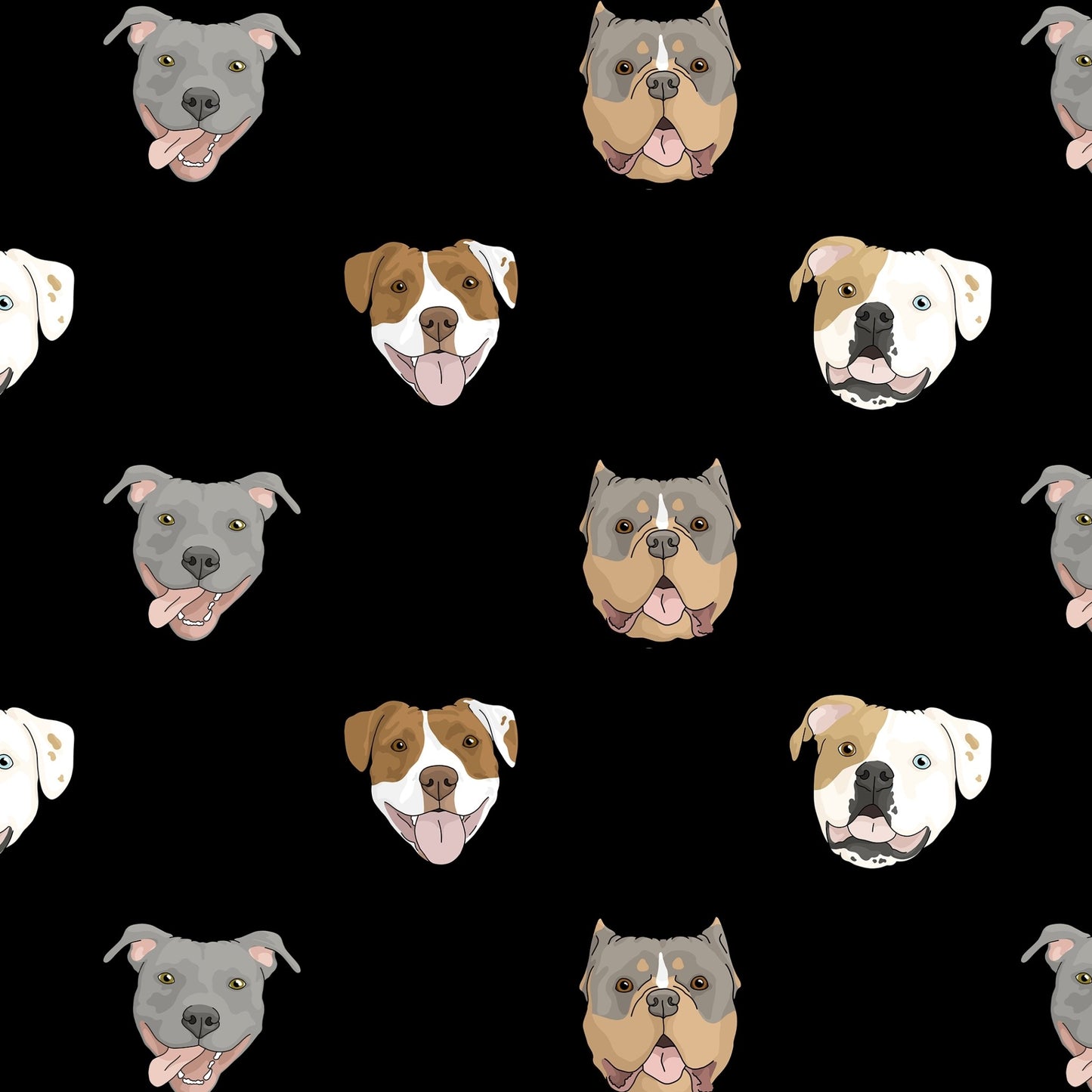 Bully Breed Faces | Crop Tee - Detezi Designs-GR001