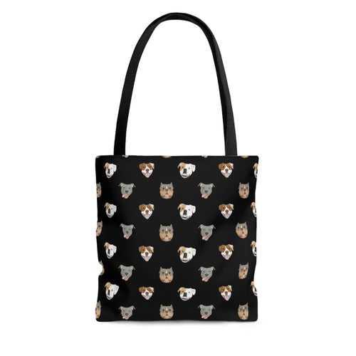 Bully Breed Faces | Tote Bag - Detezi Designs-31056523275779471720