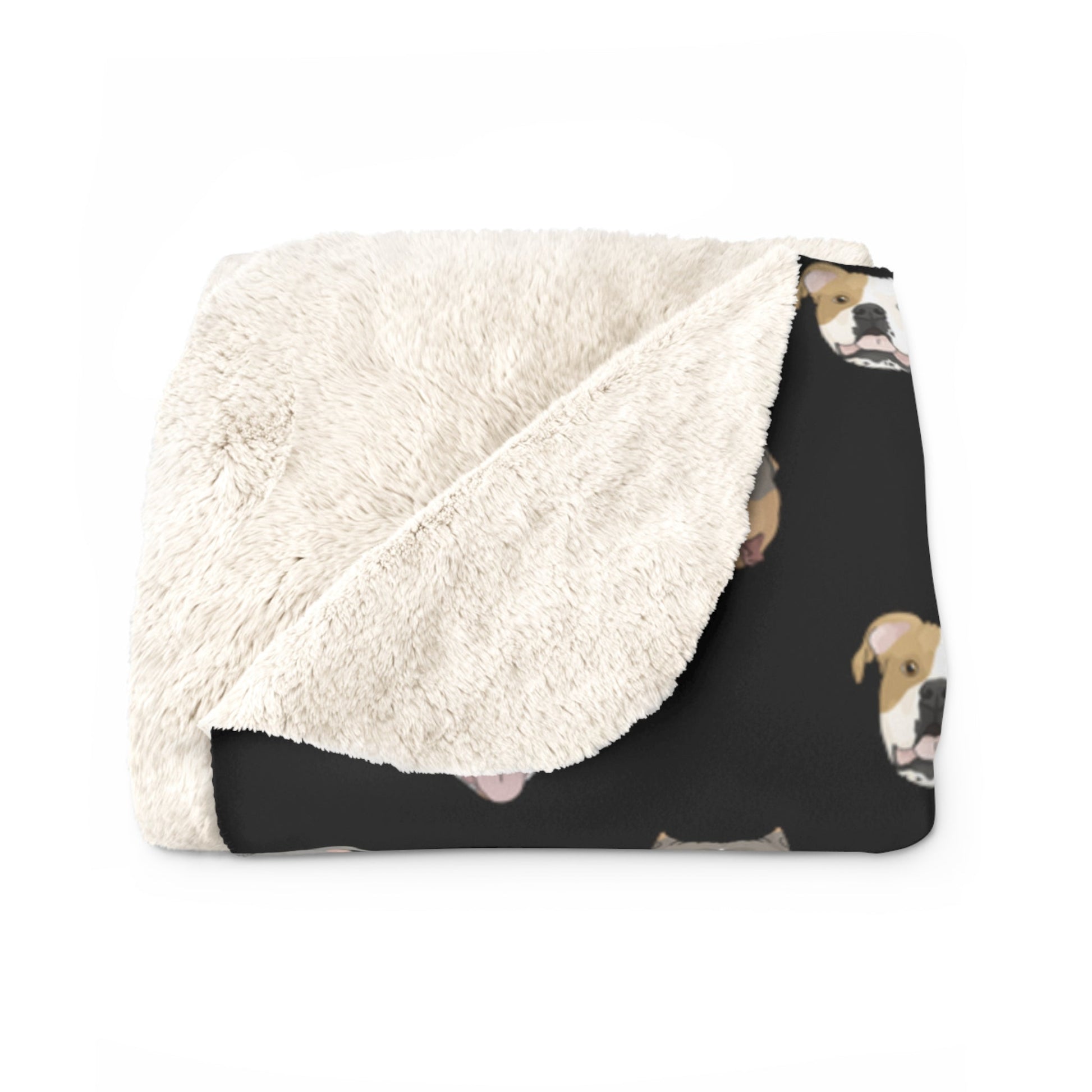 Bully Breeds | Sherpa Fleece Blanket - Detezi Designs-18321591177438257032