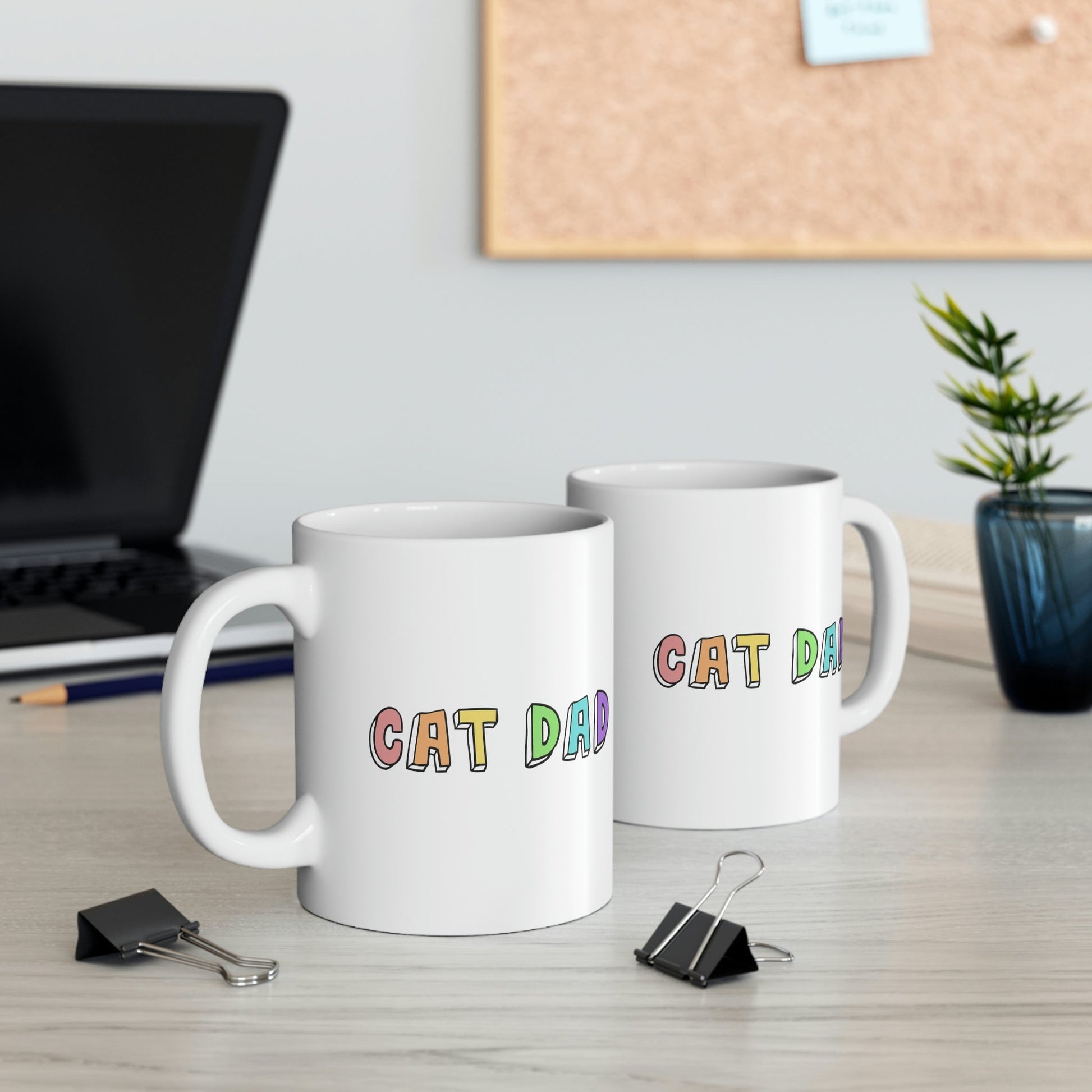 Cat Dad | 11oz Mug - Detezi Designs-17283547360234243648