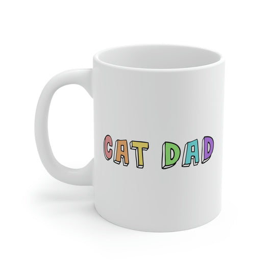 Cat Dad | 11oz Mug - Detezi Designs-17283547360234243648