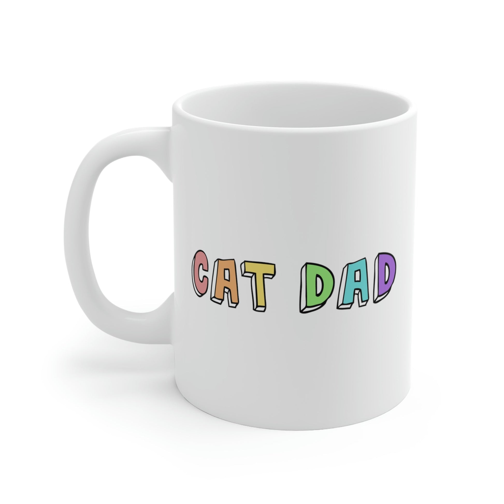 Cat Dad | 11oz Mug - Detezi Designs-17283547360234243648