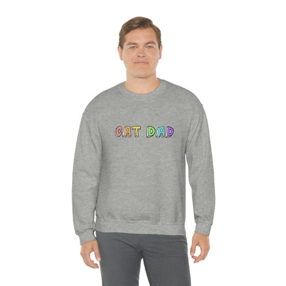 Cat Dad | Crewneck Sweatshirt - Detezi Designs-11535464309569430549