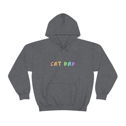 Cat Dad | Hooded Sweatshirt - Detezi Designs-14625796422078322205