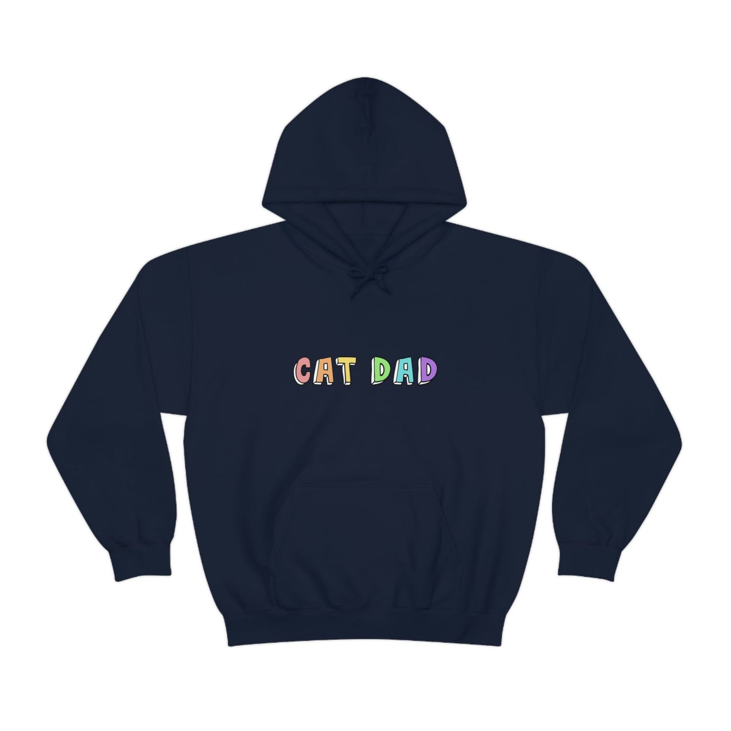 Cat Dad | Hooded Sweatshirt - Detezi Designs-19785249596494675288