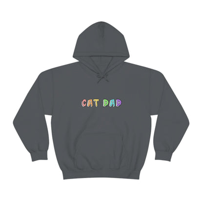 Cat Dad | Hooded Sweatshirt - Detezi Designs-21623348996041006374