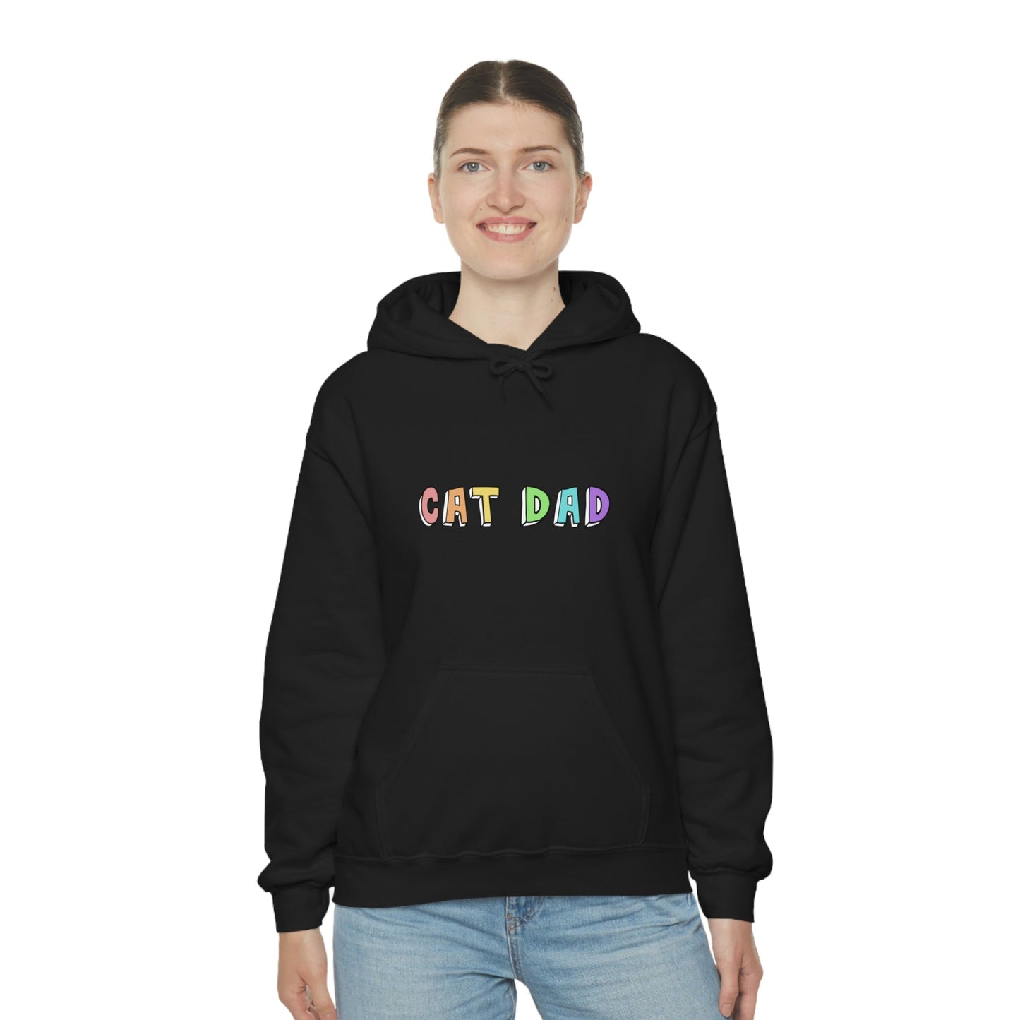 Cat Dad | Hooded Sweatshirt - Detezi Designs-21932531301523335081
