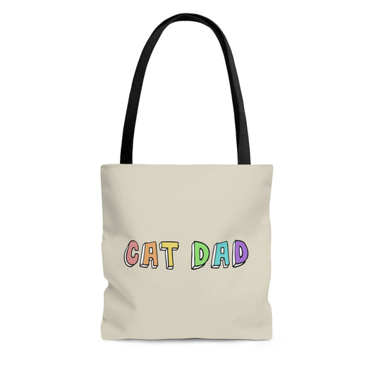 Cat Dad | Tote Bag - Detezi Designs-14440925972699290276