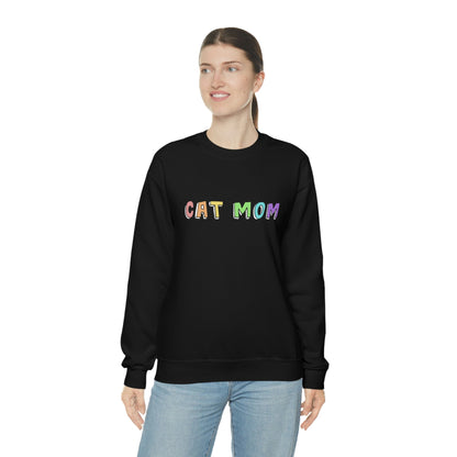 Cat Mom | Crewneck Sweatshirt - Detezi Designs-26829333666262310509