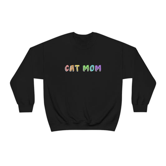 Cat Mom | Crewneck Sweatshirt - Detezi Designs-26829333666262310509
