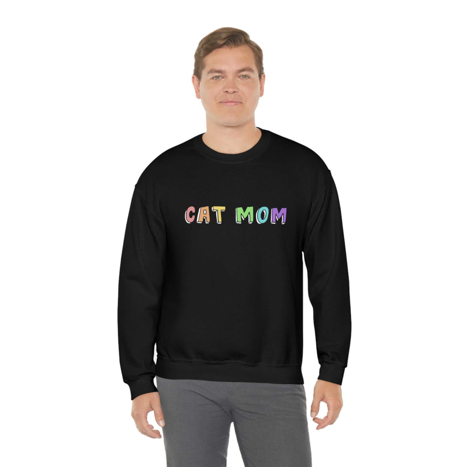 Cat Mom | Crewneck Sweatshirt - Detezi Designs-26829333666262310509