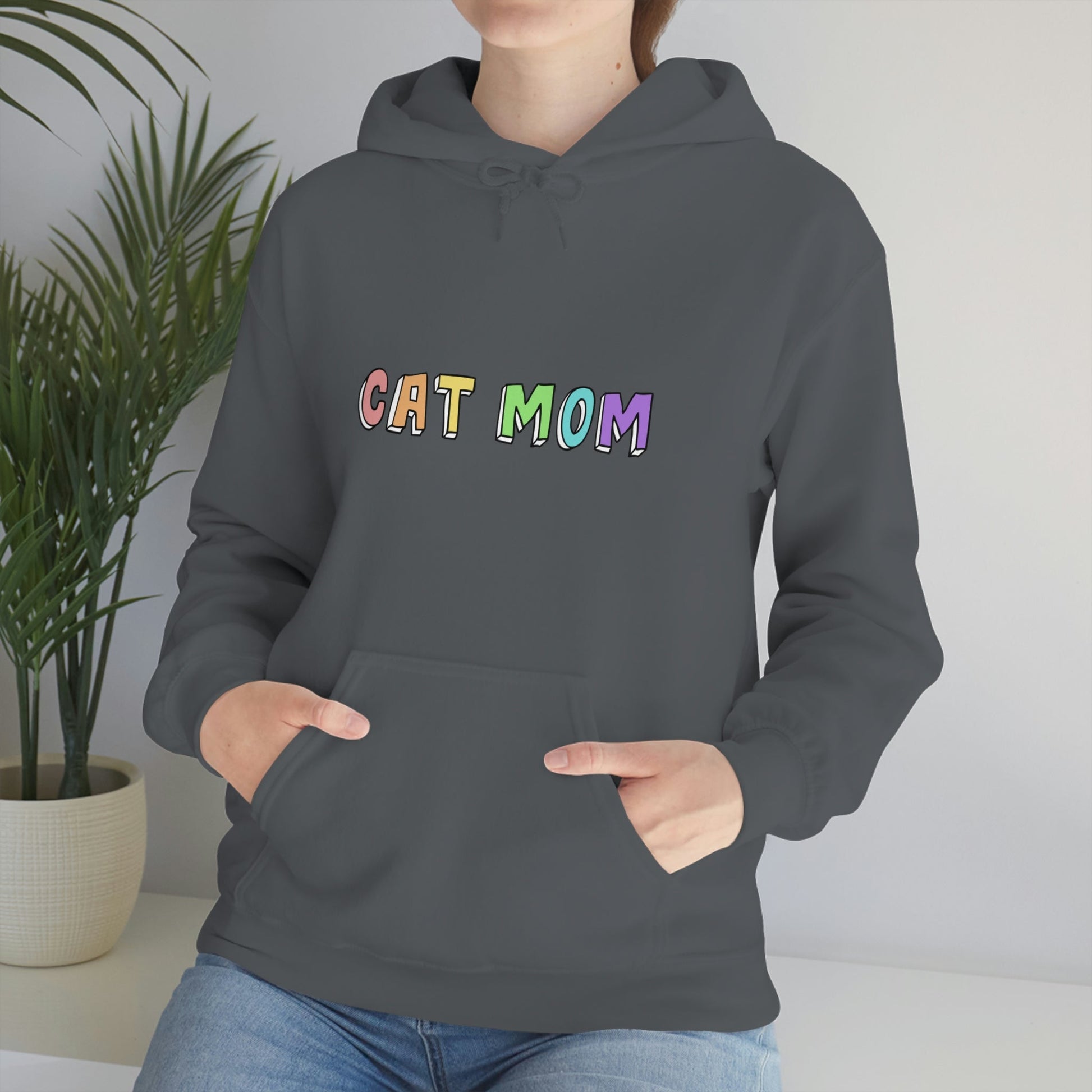 Cat Mom | Hooded Sweatshirt - Detezi Designs-11330675845913864750