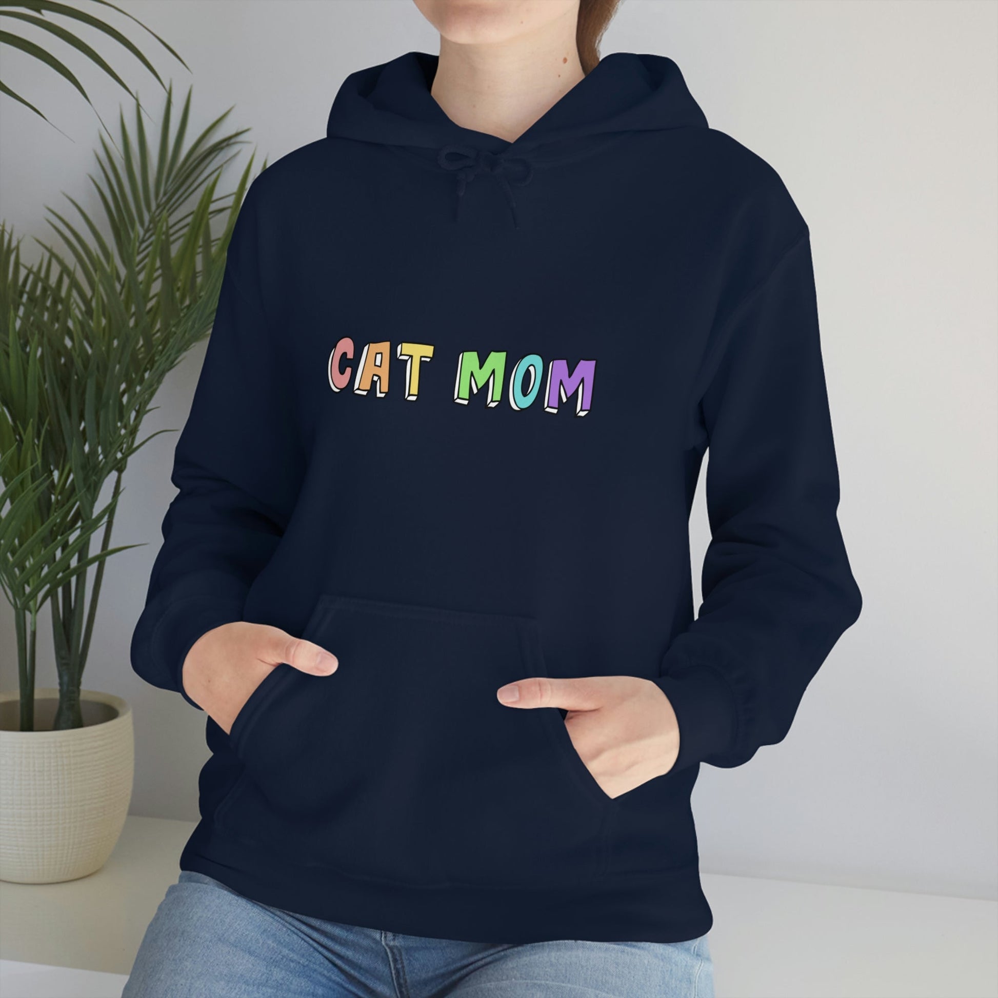 Cat Mom | Hooded Sweatshirt - Detezi Designs-22335185994440414657