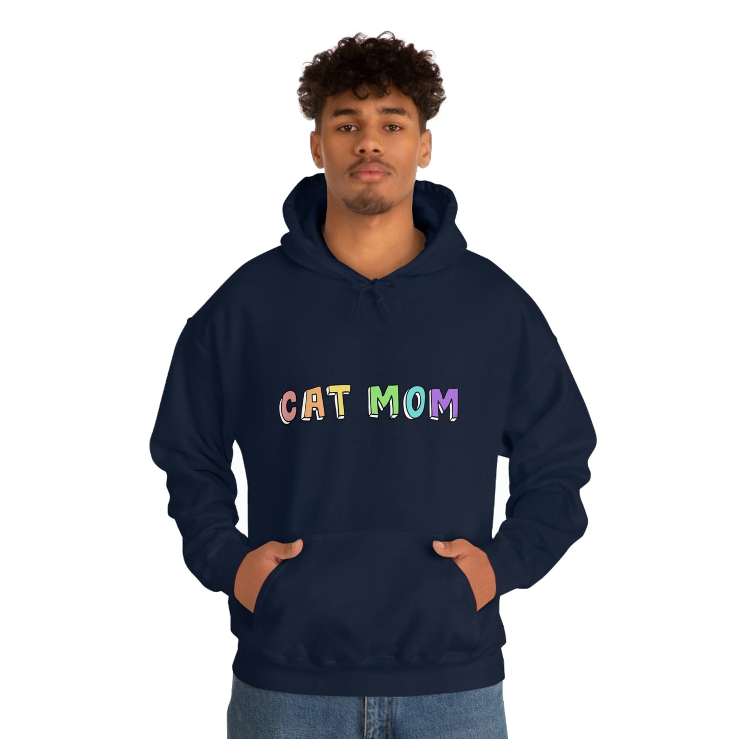 Cat Mom | Hooded Sweatshirt - Detezi Designs-22335185994440414657