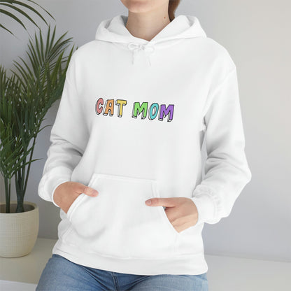 Cat Mom | Hooded Sweatshirt - Detezi Designs-26897209120183485281