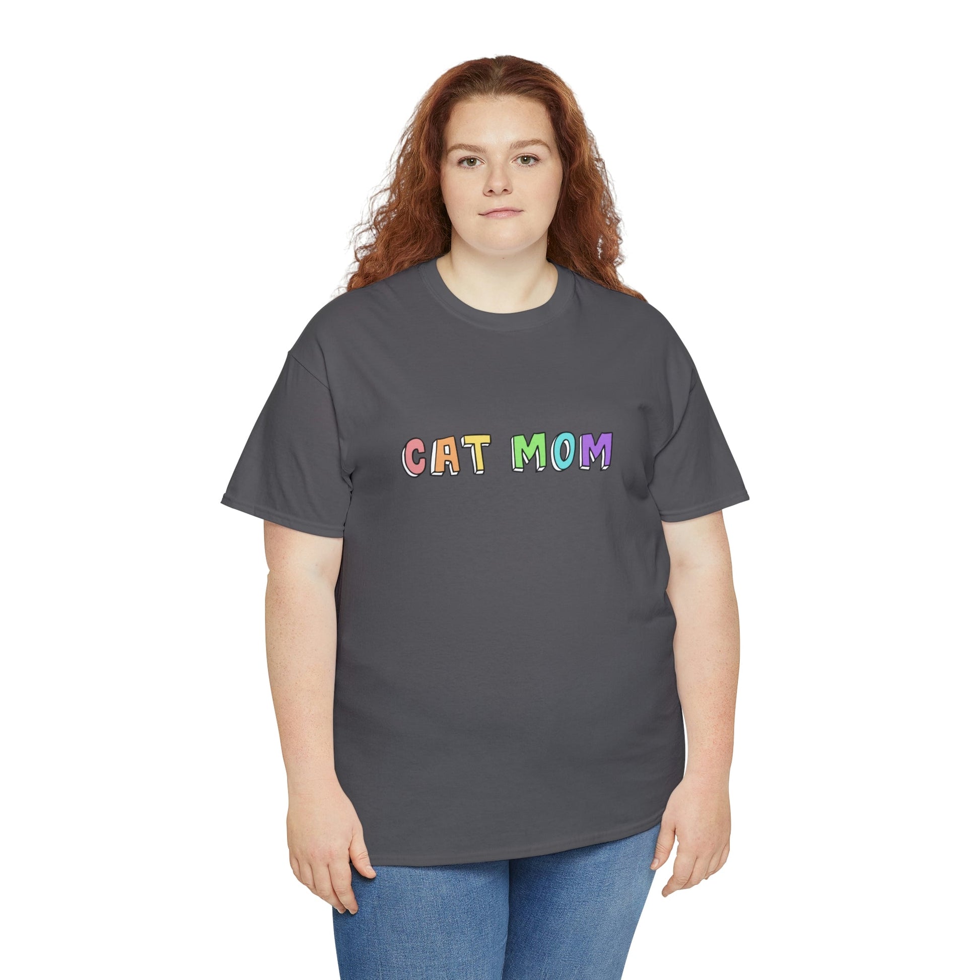 Cat Mom | Text Tees - Detezi Designs-11537270261636640485