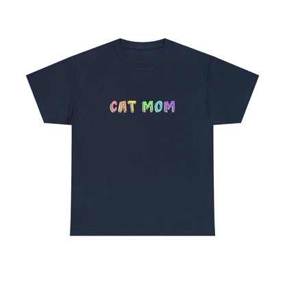 Cat Mom | Text Tees - Detezi Designs-18263045766631865538