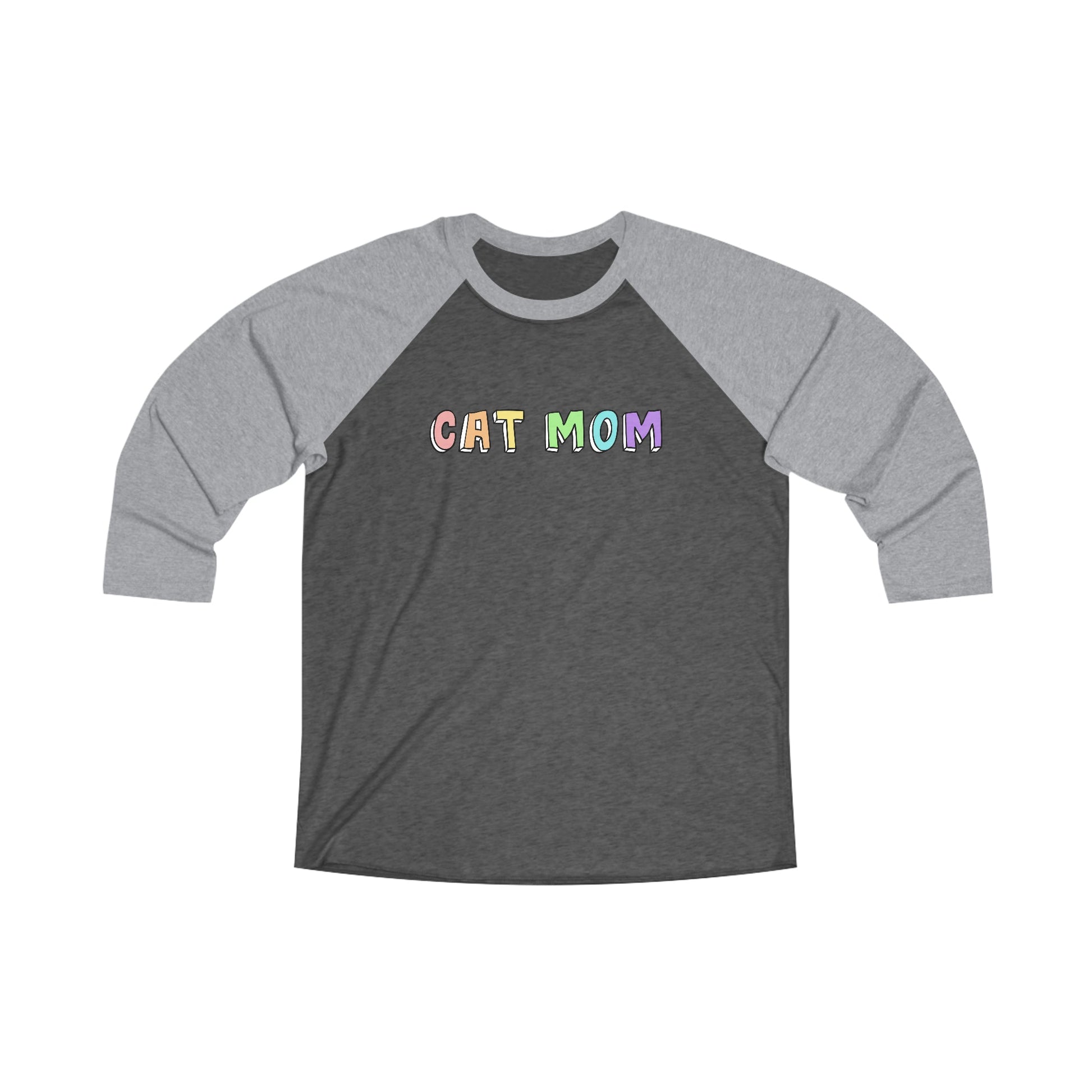 Cat Mom | Unisex 3\4 Sleeve Tee - Detezi Designs-13526629695399498272