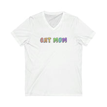 Load image into Gallery viewer, Cat Mom | Unisex V-Neck Tee - Detezi Designs-49937135237017220193
