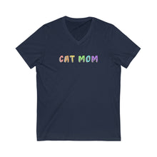 Load image into Gallery viewer, Cat Mom | Unisex V-Neck Tee - Detezi Designs-73258573868164680939
