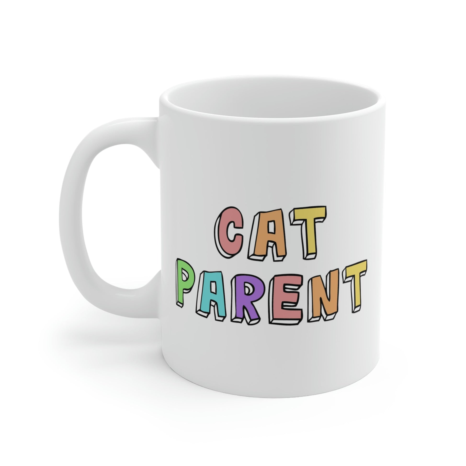 Cat Parent | 11oz Mug - Detezi Designs-83537302236679903083