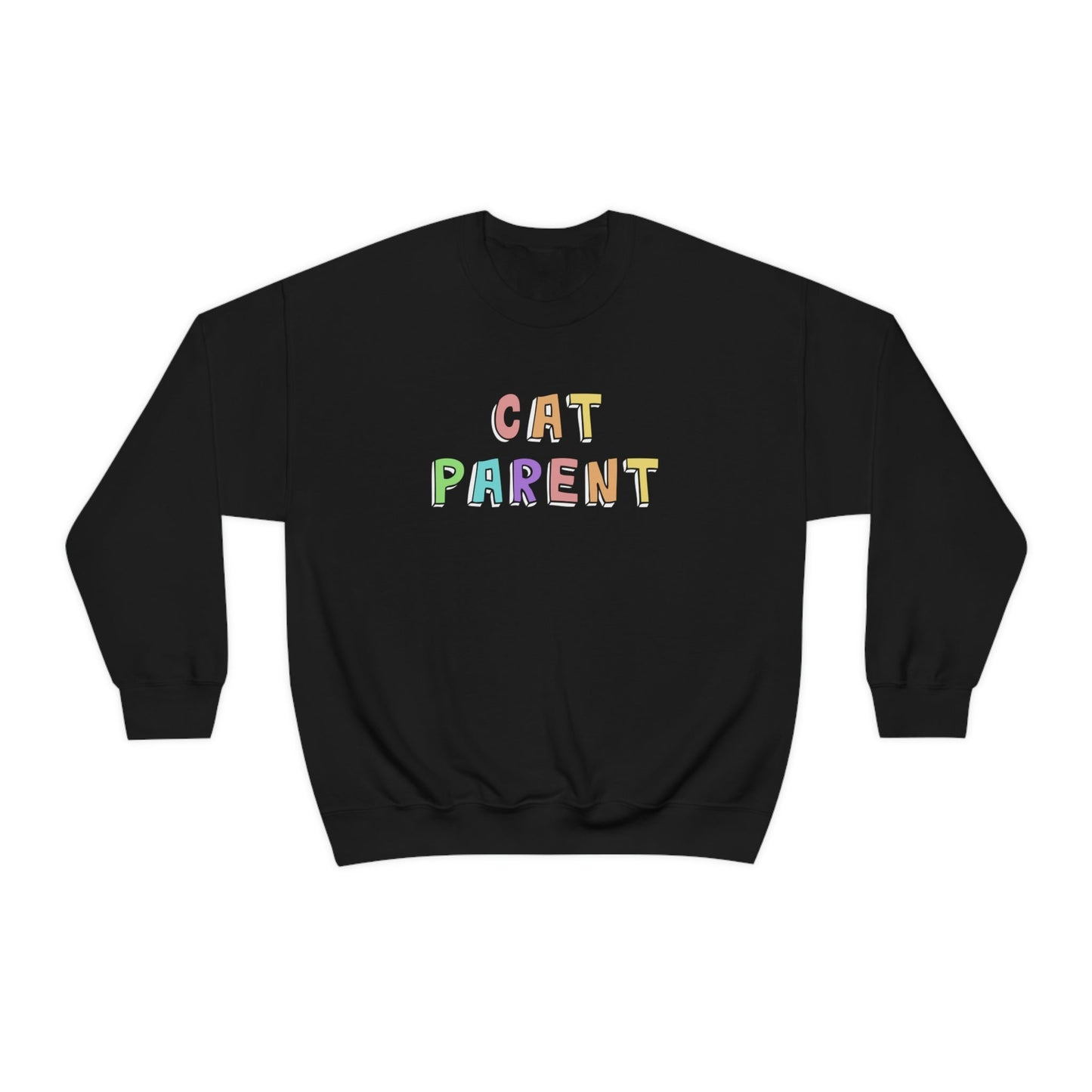 Cat Parent | Crewneck Sweatshirt - Detezi Designs-40844325995089025459