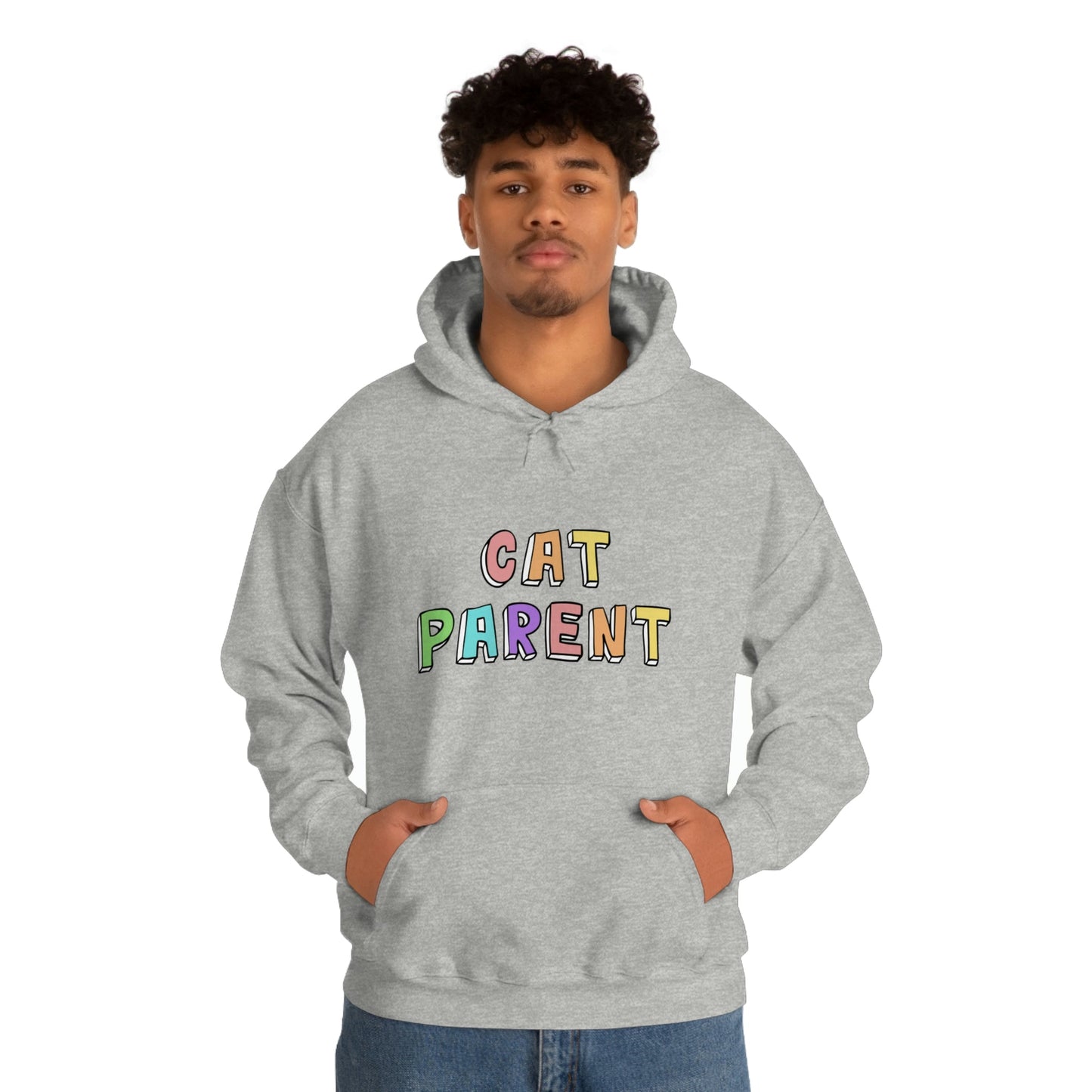 Cat Parent | Hooded Sweatshirt - Detezi Designs-18568789919215945265