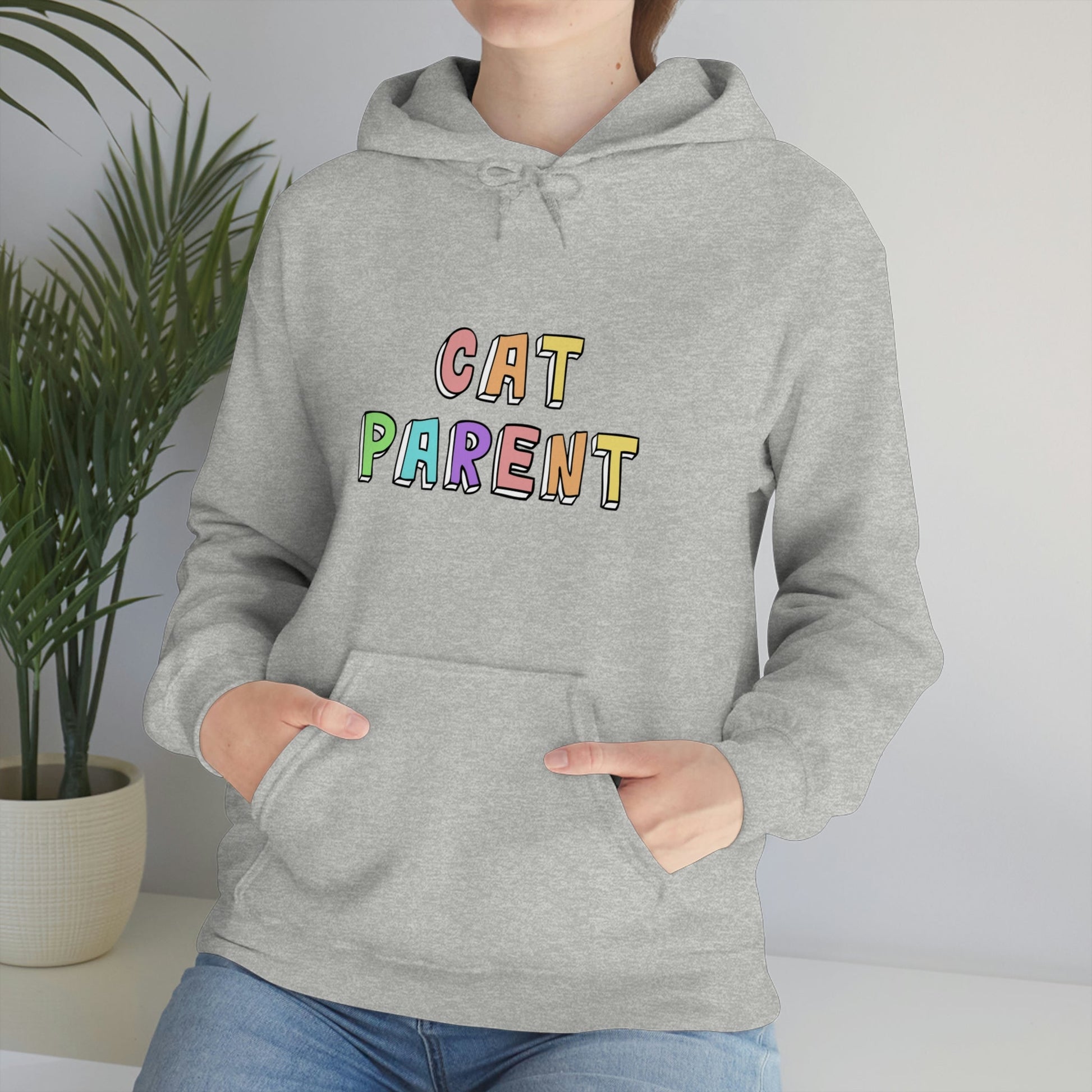 Cat Parent | Hooded Sweatshirt - Detezi Designs-18568789919215945265
