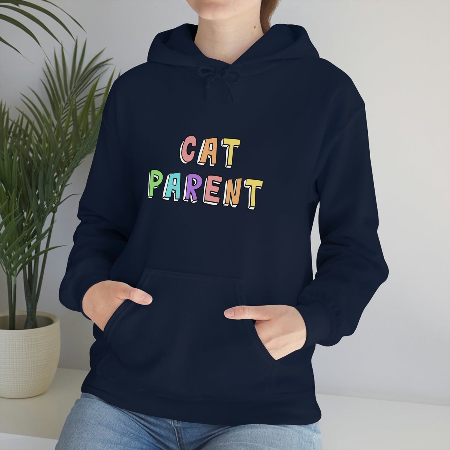 Cat Parent | Hooded Sweatshirt - Detezi Designs-24363020652394477286