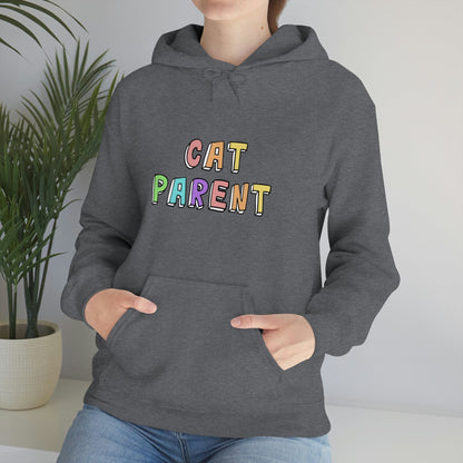 Cat Parent | Hooded Sweatshirt - Detezi Designs-29492270443799141029