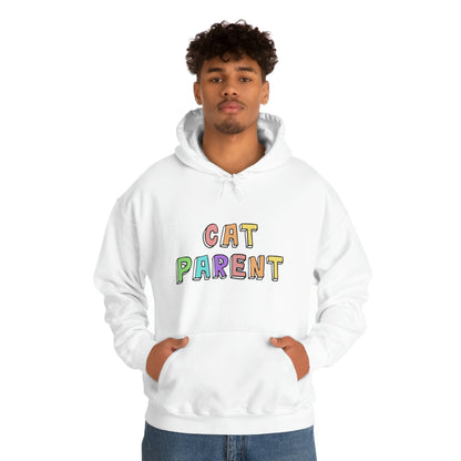 Cat Parent | Hooded Sweatshirt - Detezi Designs-83756012191214059252