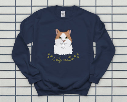 Cats Matter | Crewneck Sweatshirt - Detezi Designs-16311613610721275658