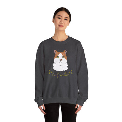 Cats Matter | Crewneck Sweatshirt - Detezi Designs-18148926874860596150