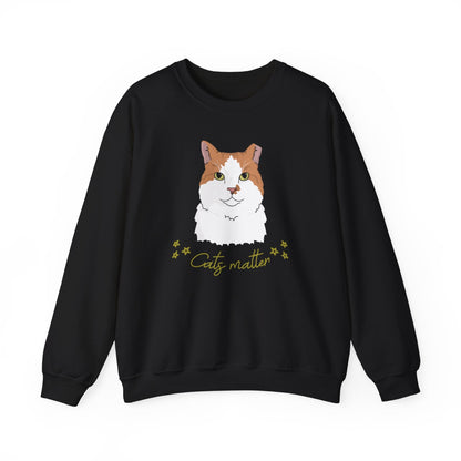 Cats Matter | Crewneck Sweatshirt - Detezi Designs-25534926805799706834
